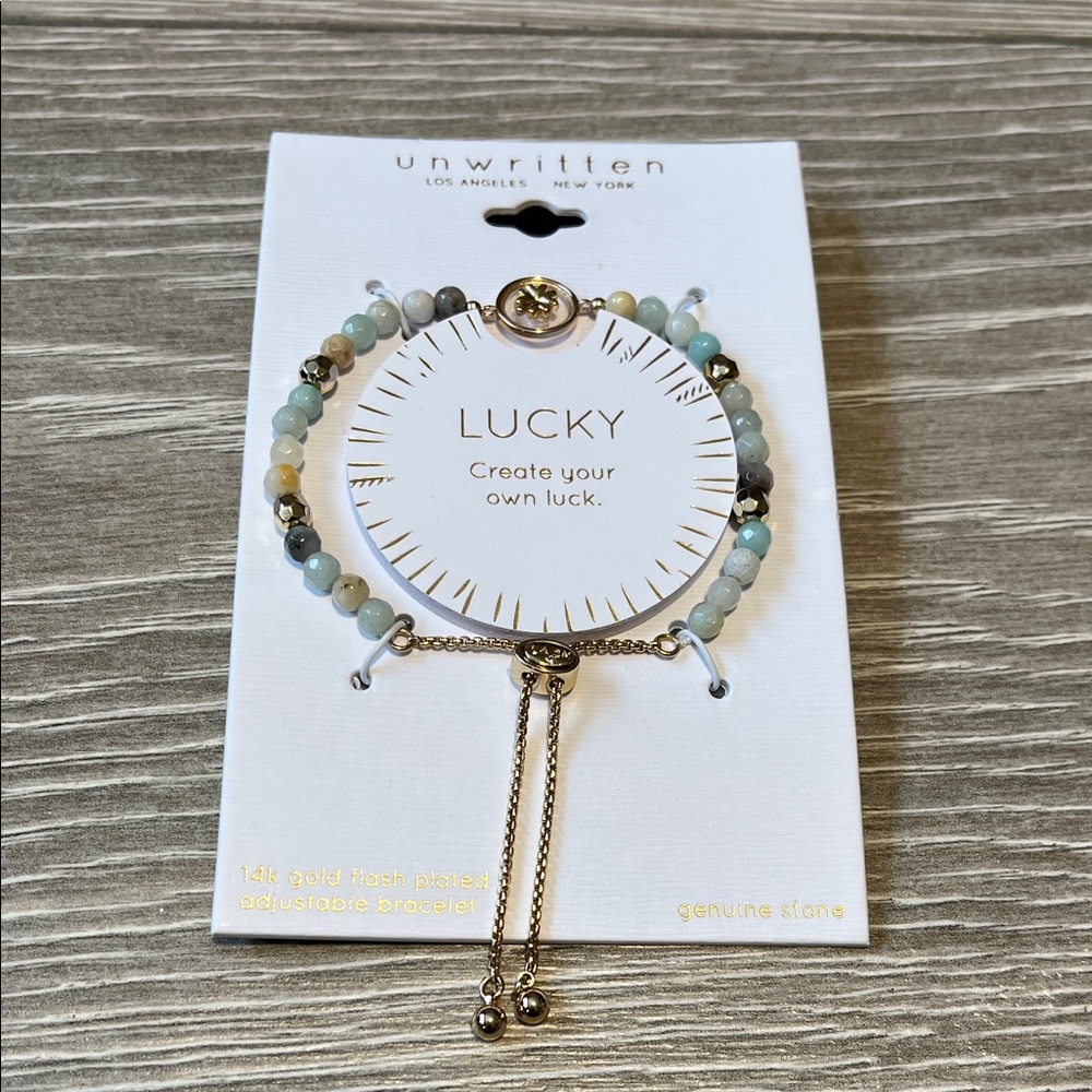 Unwritten Gold and Gray Beaded Bracelet